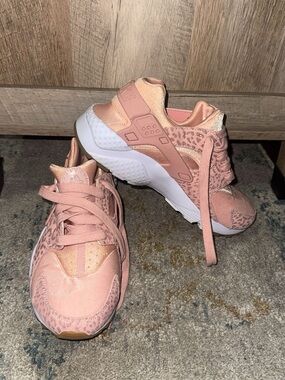 Nike Pink Leopard-Accent Girls' Sneakers